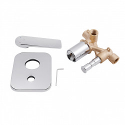 Змішувач для душу Vlasta, Chrome (k35) прихованого монтажу на два споживачі QTVLA6028102NC Qtap, фото 10