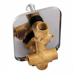 Змішувач для душу Stenava, Chrome (k35) прихованого монтажу на два споживачі QTST6245102DC Qtap, фото 9