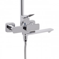 Душова система універсальна Presto, Chrome (k35) на три споживача (з виливом) QTPRE111CRM45575 Qtap, фото 14
