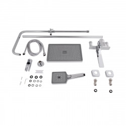 Душова система універсальна Presto, Chrome (k35) на три споживача (з виливом) QTPRE111CRM45575 Qtap, фото 19