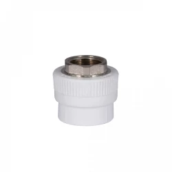 Муфта з поліпроп.  40х1"в д/поліпроп. труб  Blue Ocean "Бiлий", фото 4