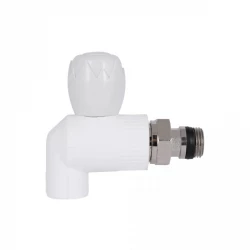 Кран Радиат. Шаров. 20*1/2 углов. (В.О.) "Белый", фото 5