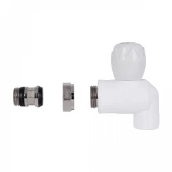 Кран Радиат. Шаров. 20*1/2 углов. (В.О.) "Белый", фото 6