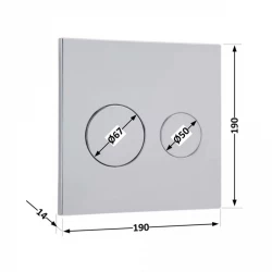 Панель змиву для унітаза Qtap Nest Uni QT0211P01V1009CRM, фото 5