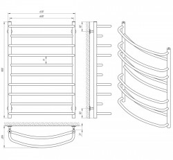Рушникосушка Євромікс П10  600х900, фото 4