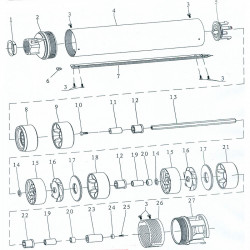 Насос відцентровий 0.75кВт H 84(65)м Q 55(35)л/хв Ø102мм 45м кабелю mid AQUATICA 4QJED3-12-0.75 (778443), фото 7