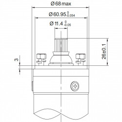 Насос відцентровий свердловинний 0.55кВт H 86(66)м Q 45(30)л/хв Ø80мм AQUATICA (DONGYIN) 3SDm1.8/20 (777103), фото 14