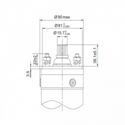 Насос відцентровий свердловинний 0.25кВт H 33(27)м Q 80(50)л/хв Ø94мм AQUATICA (DONGYIN) 3.5SDm3/6 (777111), фото 7