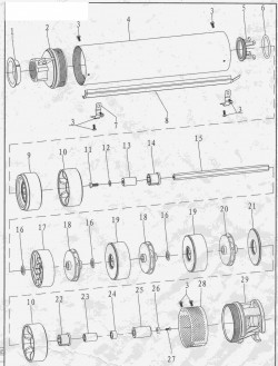 Насос відцентровий 1.5кВт H 101(67)м Q 140(100)л/мин Ø102мм DONGYIN 4SDm6/14 (777143), фото 6