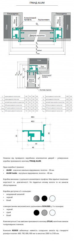 Міжкімнатні двері Гранд Paint 1 ALUM, фото 4