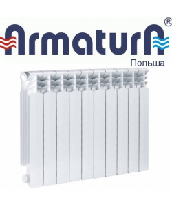 Радіатор алюмінієвий Armatura G 500F, фото 4