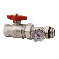 кран Американка 1"пряма з маном. №216, фото 2