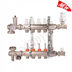 коллект. группа д/с-ми "тепла підлога"з росходомір. 1"7 № A2K013, фото 2