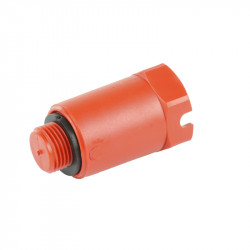 Пробка поліпропіленова 1/2"З, синя/красна Thermo Alliance, фото 4