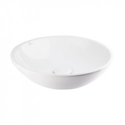 Раковина Owl накладна кругла з донним клапаном 400х400х155 мм White Qtap, фото 2