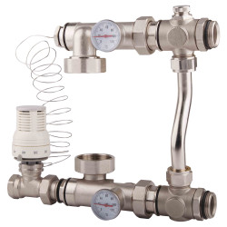 Група змішувальна з байпасом без насосу 1"з д/колектор. SF003W25 SD FORTE, фото 6