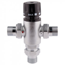 Клапан термостатичний змішувальний 3/4"з , (30-60°С) SF010W20 SD FORTE, фото 4