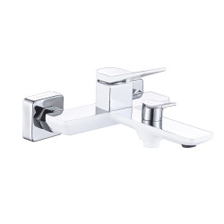 Змішувач для ванни Qtap Presto (з душовим гарнітуром) QTPRE259CRW45579 Chrome/White, фото 2