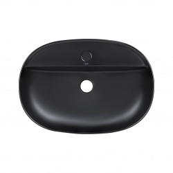 Раковина накладна Scorpio 600х400х120 мм, Matt Black, овальна, без донного клапана QT142203MBMBN, фото 7