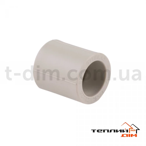 Муфта поліпропіленова 25х25 для поліпроп. труб фото 1