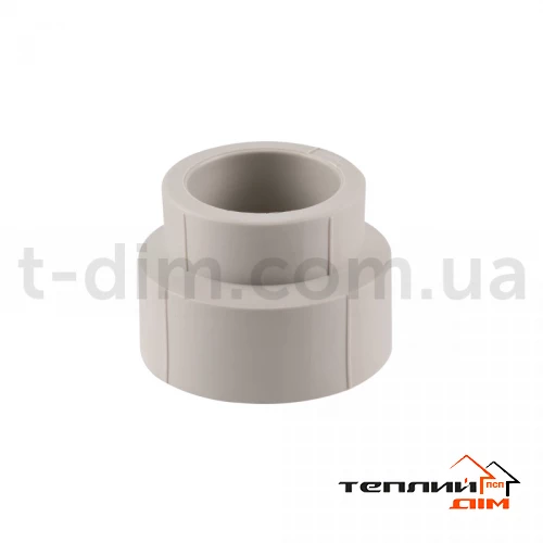 Муфта перехідна поліпропіленова 63х50 для поліпроп. труб фото 2