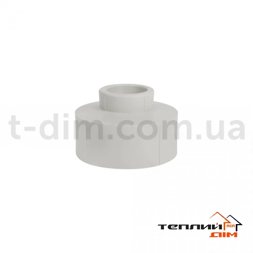 Муфта перехідна поліпропіленова 75х40 для поліпроп. труб фото 2