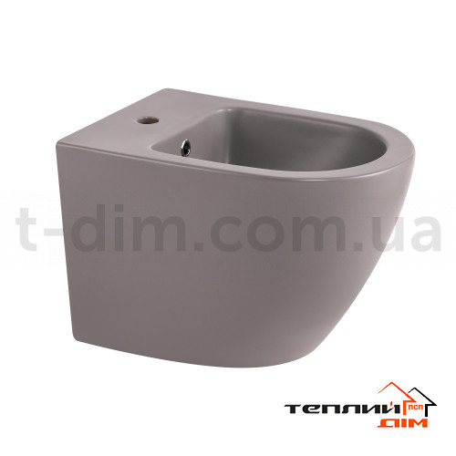 Біде підвісне Qtap Robin 515x370x350 мм, Stone grey QT13551381GSG фото 1