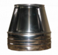 Конус дымоходный утепленный н/оц (1мм) Ø 150/220, фото
