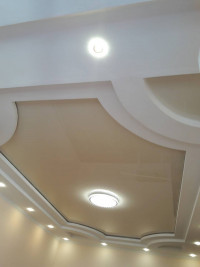Матова натяжна стеля з підсвіткою, фото