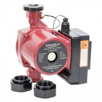 Насос циркуляционный с термодатчиком 100Вт Hmax 6м Qmax 75л/мин Ø1½" 130мм + гайки Ø1", фото