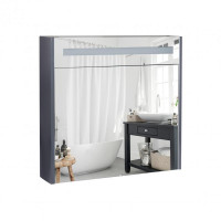 Дзеркальна шафа підвісна Qtap Robin з підсвічуванням QT1377ZP8002G, фото