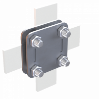 С02/2 З'єднувач Cross для смуги 2 пл. (StZn), фото