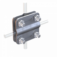 C02/1 З'єднувач Cross для дроту 2 пл. (StZn), фото