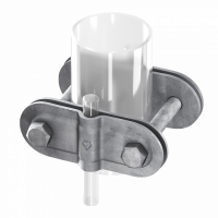 З'єднувач до труби D30-40 з 2 приєднаннями (StZn), фото