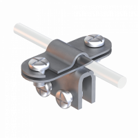 H16/1 Держатель фальцевый St/tZn, фото