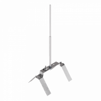 Блискавкоприймач на кутовий гребінь даху 2 м (Ni/Al), фото