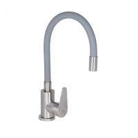 Змішувач для кухні Lidz Vida 04R-GFS, U-подібний гнучкий (k35), фото