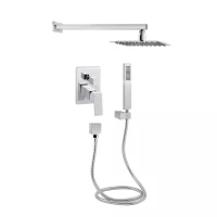 Душова система універсальна Aquarius, Chrome прихованого монтажу на два споживача QTAQA64103NGC, фото