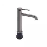 Змішувач для раковини Robin високий QTROB1060H102K Black Chrome Qtap, фото