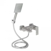 Змішувач для ванни Kubis 0061 (з душовим гарнітуром) (k35) LDKUB0061NKS43379 Nickel Lidz, фото