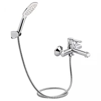 Змішувач для ванни Grand (з душовим гарнітуром) QTGRACRM006 Chrome Qtap, фото