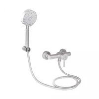 Змішувач для душу Aria 010 (з душовим гарнітуром) (k35) LDARI010NKS43361 Nickel Lidz, фото