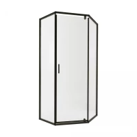 Душова кабіна Scorpio BLA10115-AC6 п'ятикутна 100х100 см, скло 6 мм Clear, CalcLess, розпашна, без піддону Qtap, фото