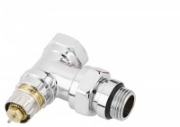 Danfoss Кран радиат. термо RA-NCX 1/2 угл. с преднастр. хром (013G4237), фото