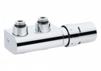 Danfoss Двоточковий приєднувальний елемент VHX-DUO, RTX, кутовий (013G4379), фото