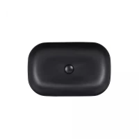Раковина Qtap Robin 610х400х145 Matt black QT132143PMBMB, фото