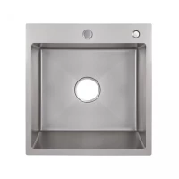 Кухонна мийка Lidz H5050G 3.0/0.8 мм Brush Grey (LDH5050GPVD3008), фото