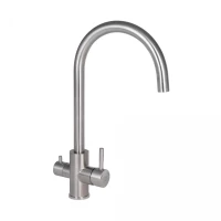 Змішувач для кухні Lidz Aria 24U-SFS, U-подібний з підключенням фільтра (k35), фото