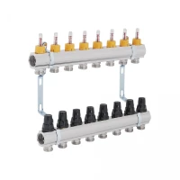 Коллектор с расходомерами SD Forte 1" на 8 выходов, фото