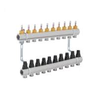 Коллектор с расходомерами SD Forte 1" на 10 выходов, фото